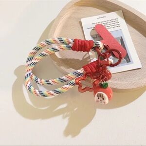 Cute Candy Colors Phone Charm Cellphone Short Strap Anti Lost